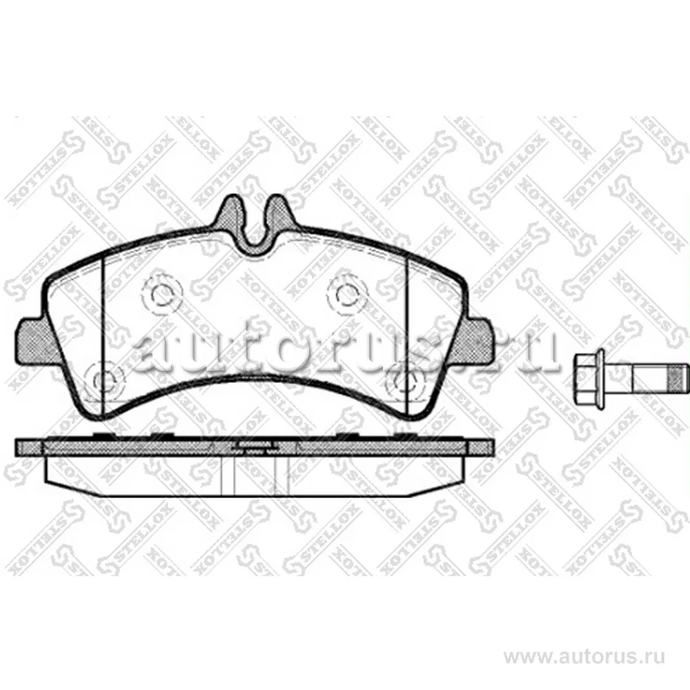 Колодки дисковые з. MB Sprinter 509CDi- STELLOX 1258000L_SX