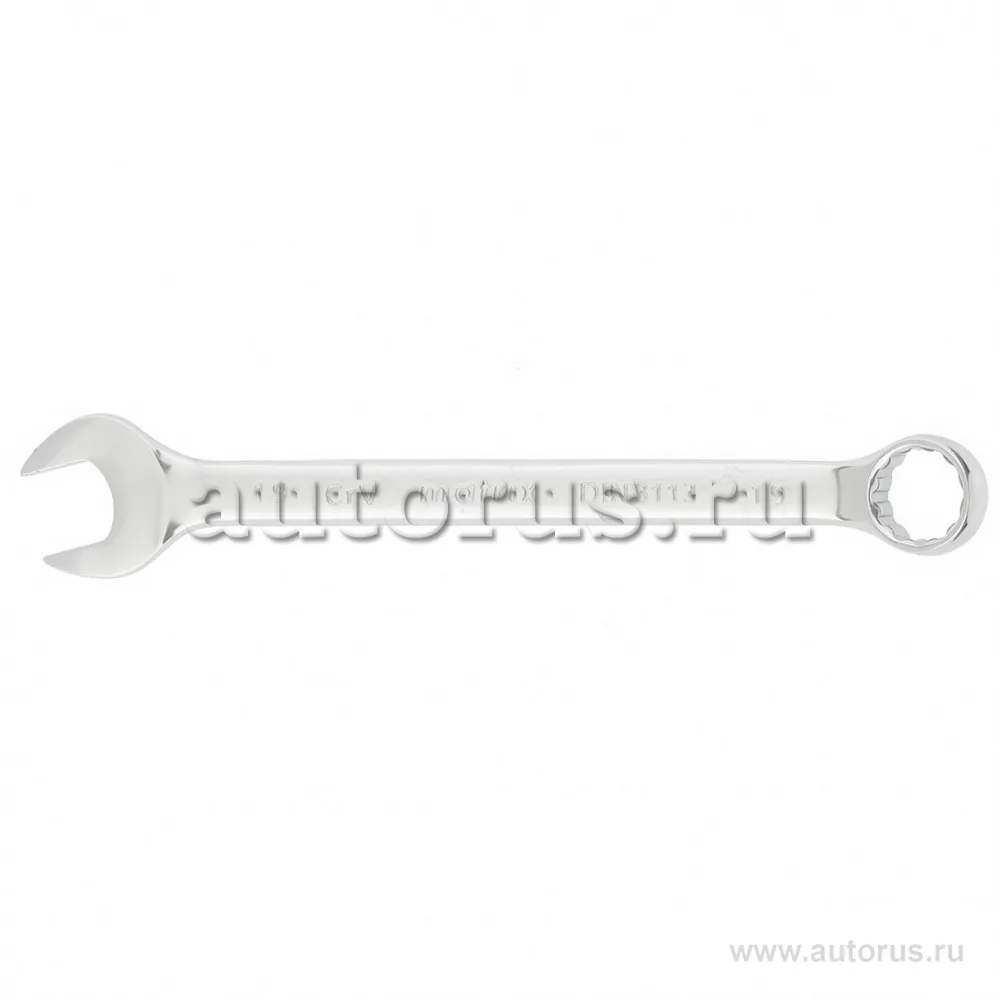 Ключ комбинированный, 19 мм, CrV, полированный хром MATRIX 15163