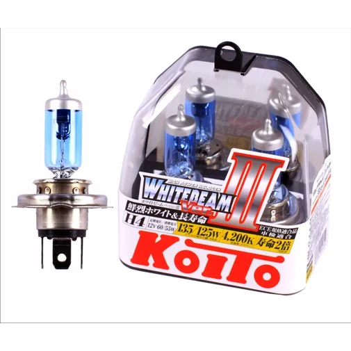 Лампа 12V H4 60/55W KOITO 2 шт. DUOBOX P0754W