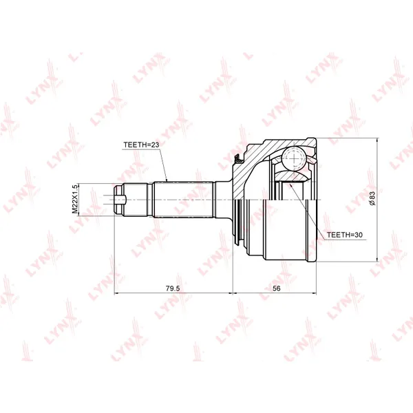 ШРУС LYNXauto CO-3426