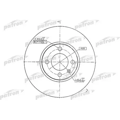 Диск тормозной передний SEAT: INCA 95-, TOLEDO I 95-99, VW: CADDY I PATRON PBD1532