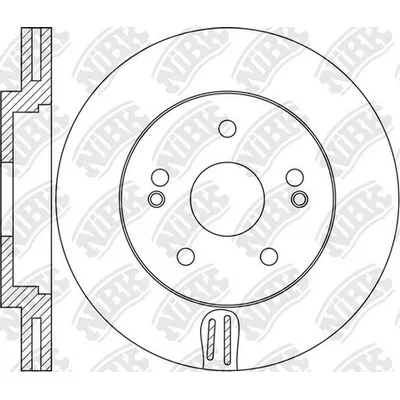 Диск тормозной передний HYUNDAI I40/KIA OPTIMA NIBK RN1644