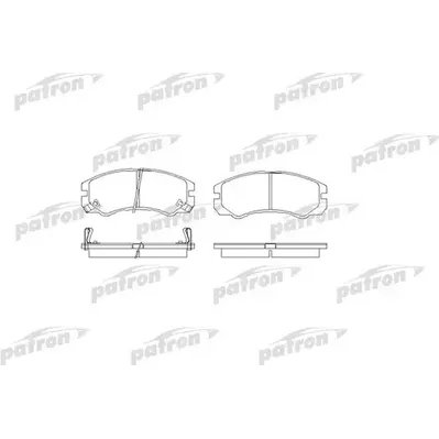 Колодки тормозные дисковые передн ISUZU: TROOPER 00-, TROOPER Вездеход открыт PATRON PBP1015