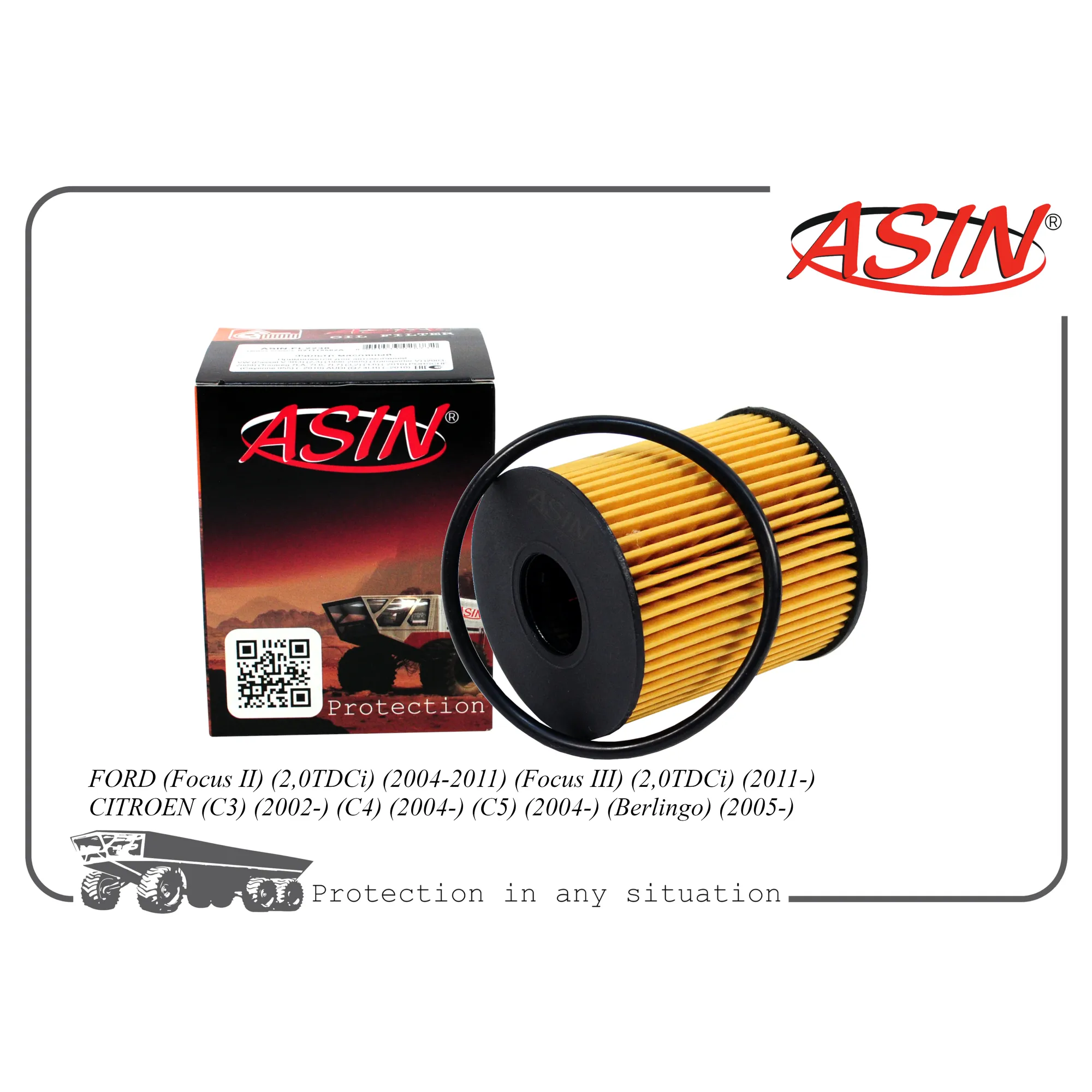 Фильтр масляный 1717510/ASIN.FL2473 ASIN ASIN ASINFL2473