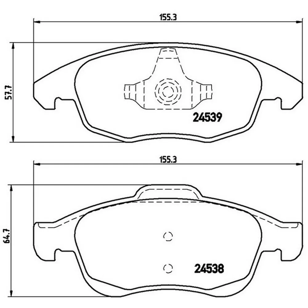 Колодки тормозные передние для CITROEN Berlingo, C4, PEUGEOT Tepee, Partner OEM 4 ADR ADR231011
