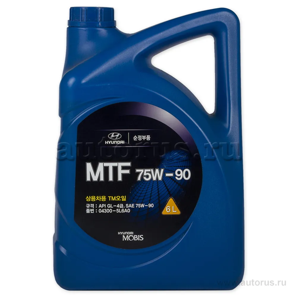 Масло трансмиссионное HYUNDAI/KIA MTF 75W90 синтетическое 6 л 04300-5L6A0