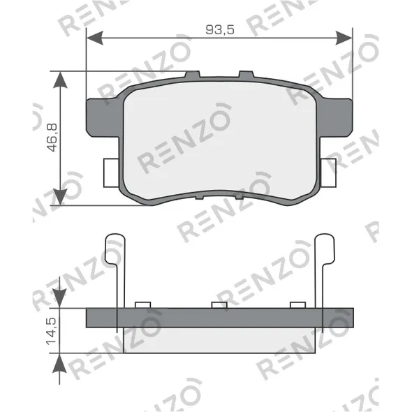 Колодки дисковые RENZO RNZ111