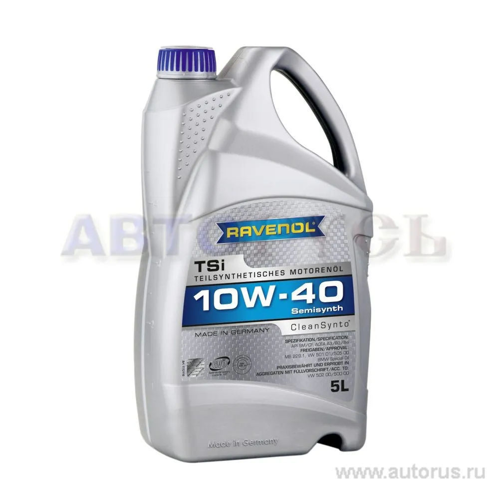 Моторное масло RAVENOL TSI SAE 10W-40 (5л) new 1112110-005 (4014835724150)