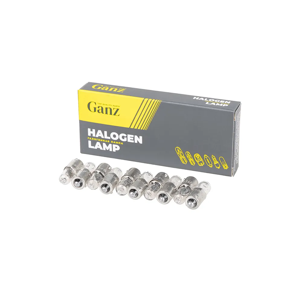 Лампа 12V H6W 6W BAX9s GANZ 10 шт. BOX (10 шт. цена за 1 шт.) GIP06327