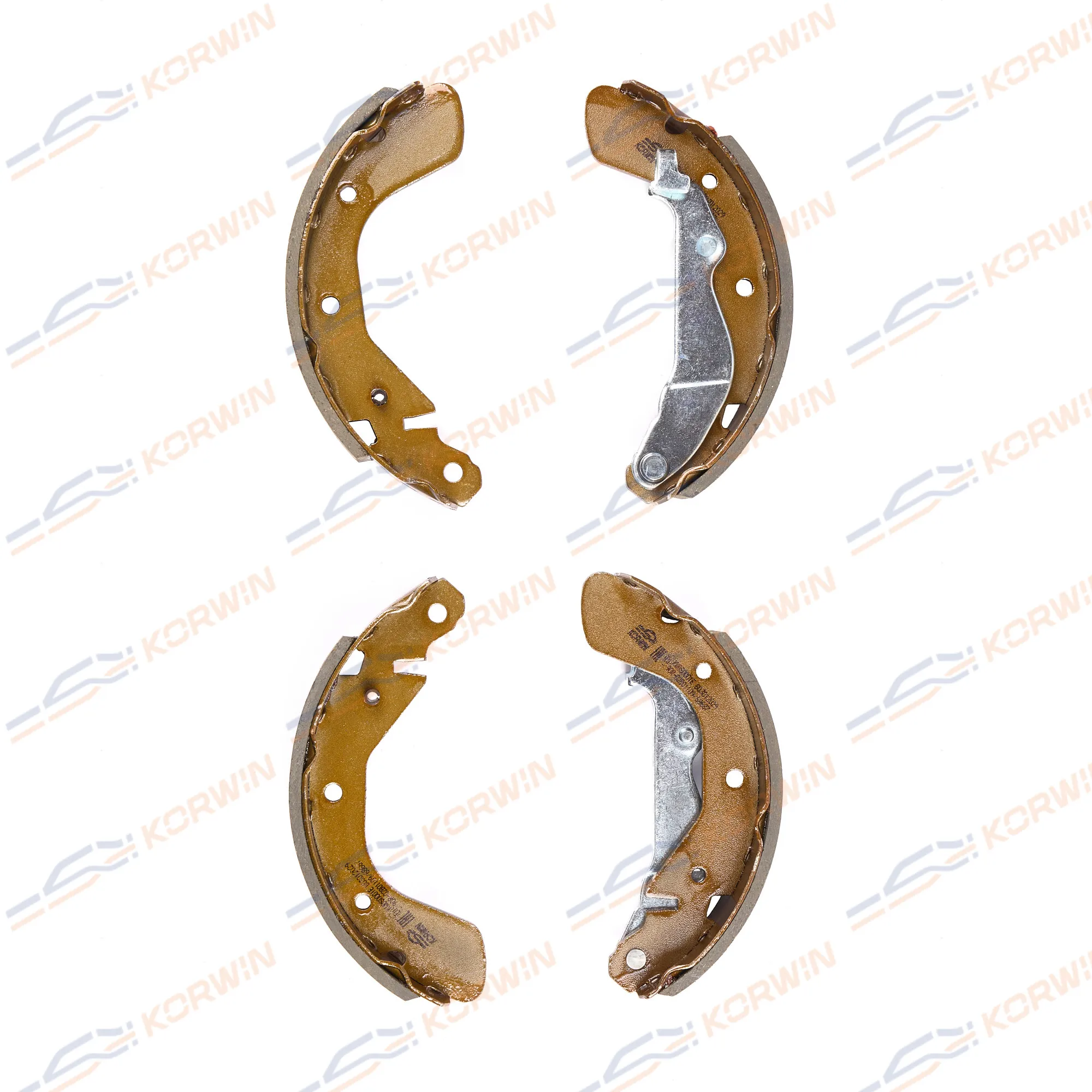Колодки торм. барабанные зад. ECOLine. Chevrolet Aveo (T200/250/255/300) 03- KORWIN KWBS0001E