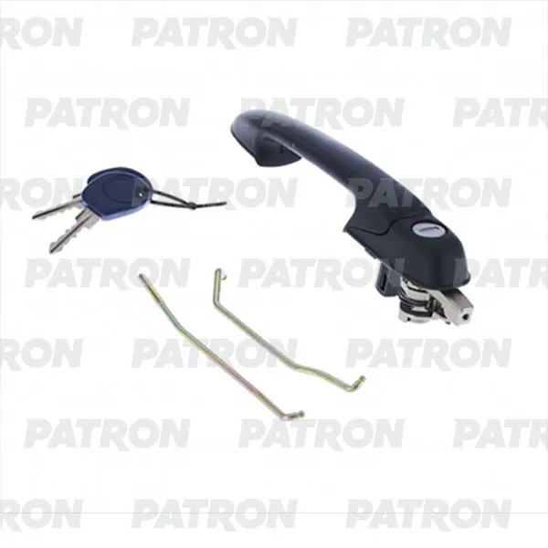 Ручка двери наружн передн лев Fiat Brava 95-01 (черн) PATRON P20-0164L