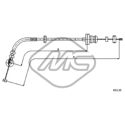 Трос газа PUNTO 55 - 60 - 75 - 6 SPEEDS Metalcaucho 81512