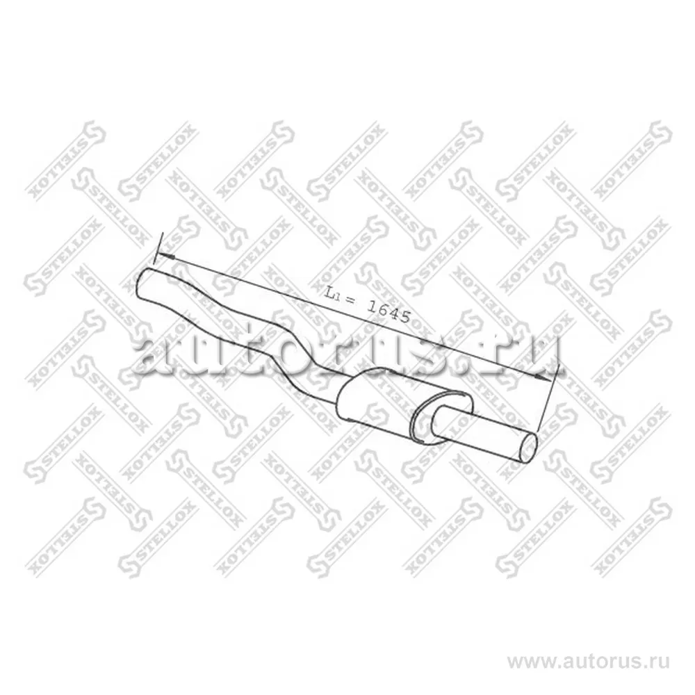 Труба глушителя выхлопная MAN STELLOX 8203782_SX