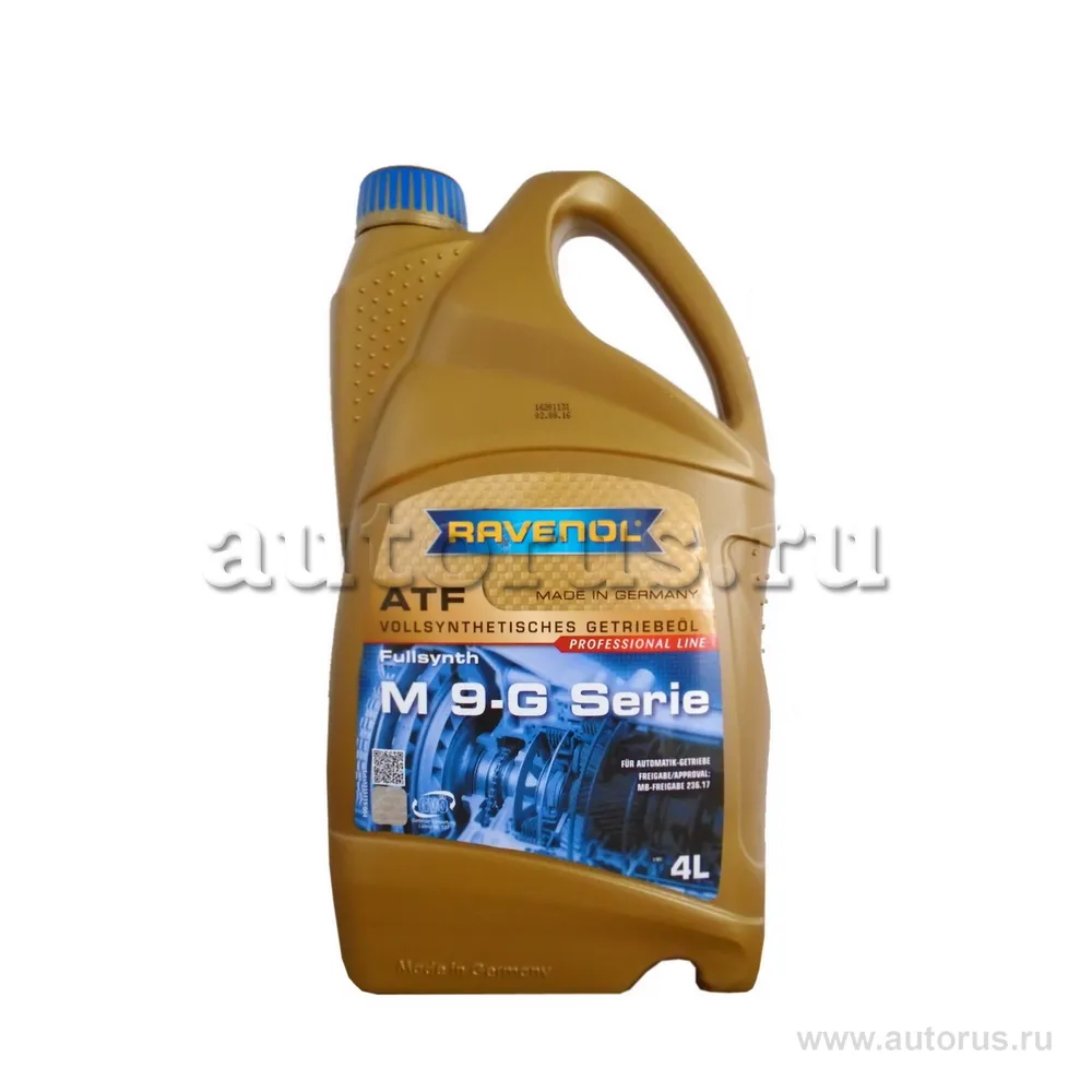 Трансмиссионное масло RAVENOL ATF M 9-G Serie (4л) new 1211139-004 (4014835842427)