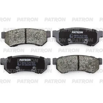 Колодки тормозные дисковые CHEVROLET: LACETTI 05-, NUBIRA седан 05-, NUBIRA у PATRON PBP039