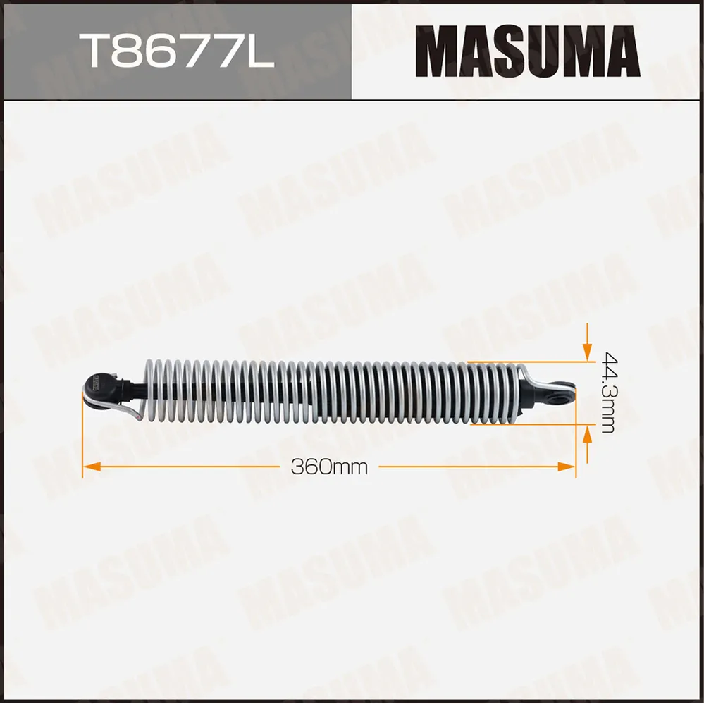 Упор багажника газовый MASUMA T8677L