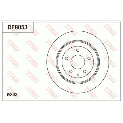 Диск тормозной задний MAZDA CX-5 TRW DF8053