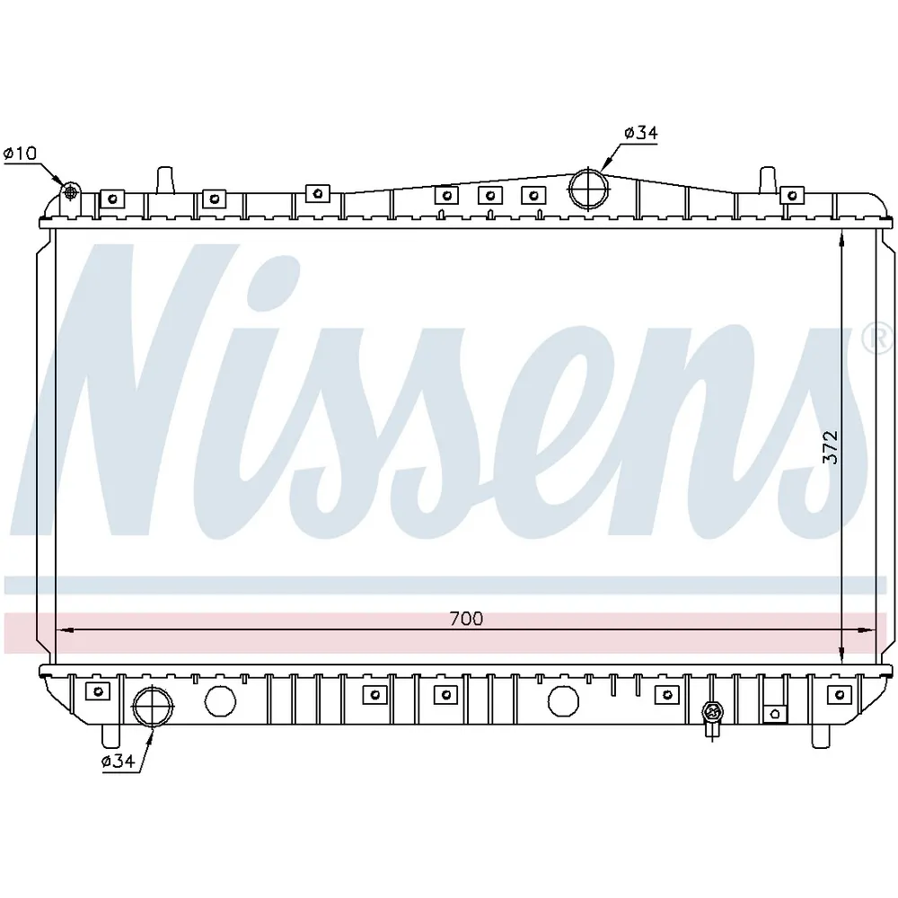 Радиатор основной NISSENS 61633