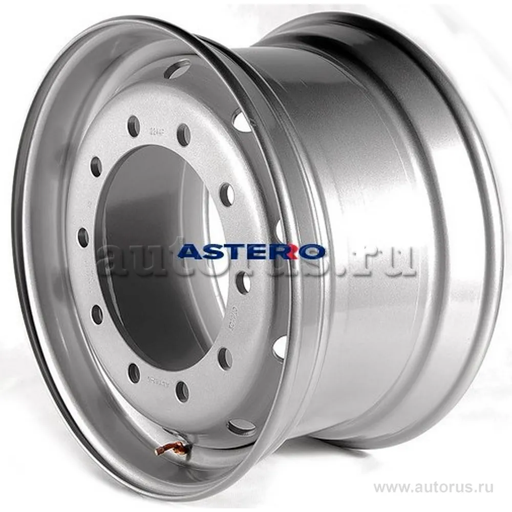 Диск штампованный R22.5 11.75J 10x335/281 ET120 ASTERRO M22 Серебристый 22115B