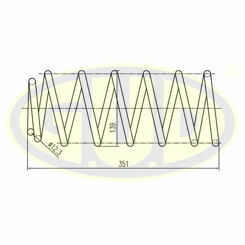 ПРУЖИНА ПЕР VW Golf/Jetta 1.0-1.8 83-91