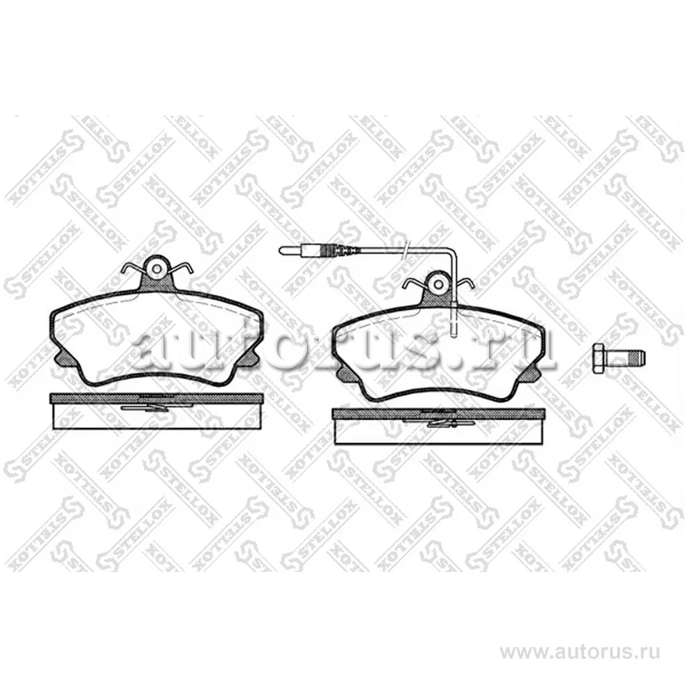 Колодки дисковые п. Renault Espace 2.0i-2.2i/2.1TD 91-96 STELLOX 420 012-SX