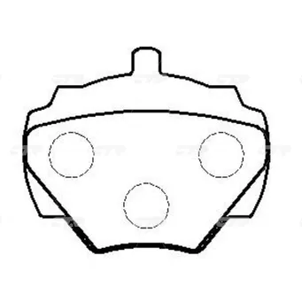 Тормозные колодки CTR CKTA-4