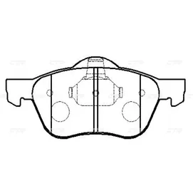 Тормозные колодки CTR CKN-123