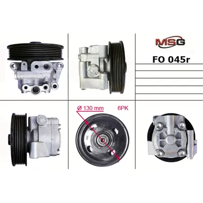 Насос гидроусилителя руля  восстановленный FORD GALAXY 10-,MONDEO IV 10-,MONDEO IV 10-,LANDROVER FRE MSG FO 045R