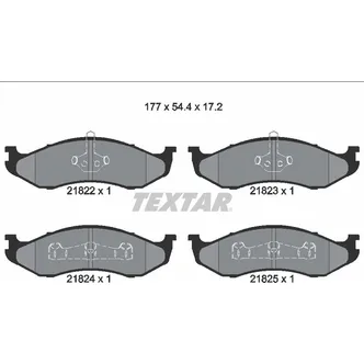 Колодки тормозные передние JEEP JEEP (BJC) KIA TEXTAR 2182202