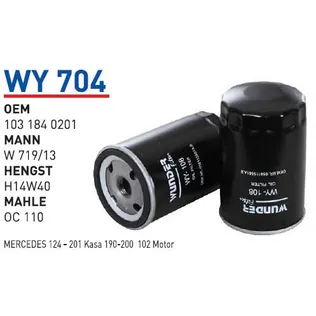 Фильтр масляный MB mot.M102/103 WUNDER FILTER WY704