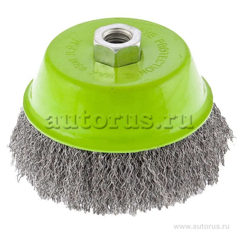 Щетка для УШМ, 125 мм, М14, чашка, витая проволока СИБРТЕХ 746067