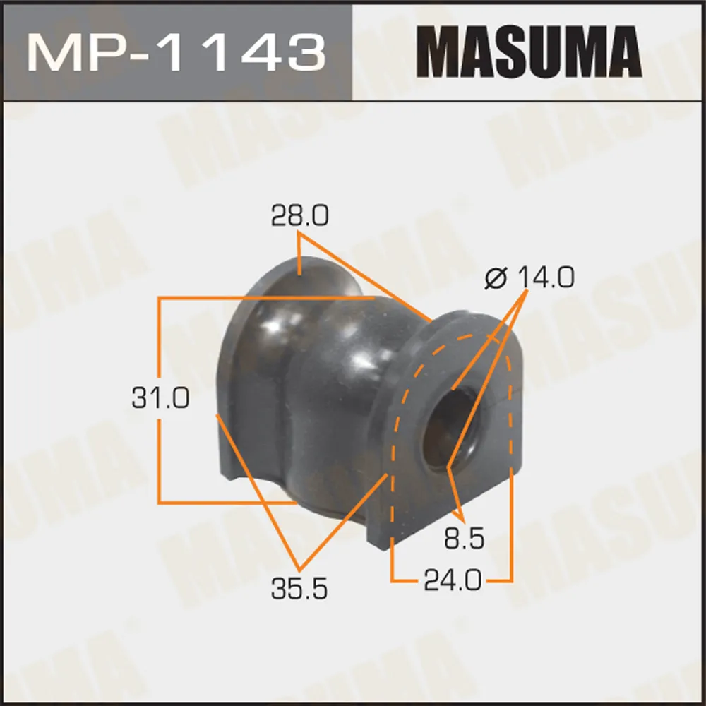 Втулка стабилизатора задн. MASUMA MP-1143