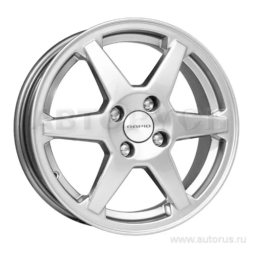 Диск литой R15 6J 4x100/67 ET50 КИК Ирис сильвер 0148