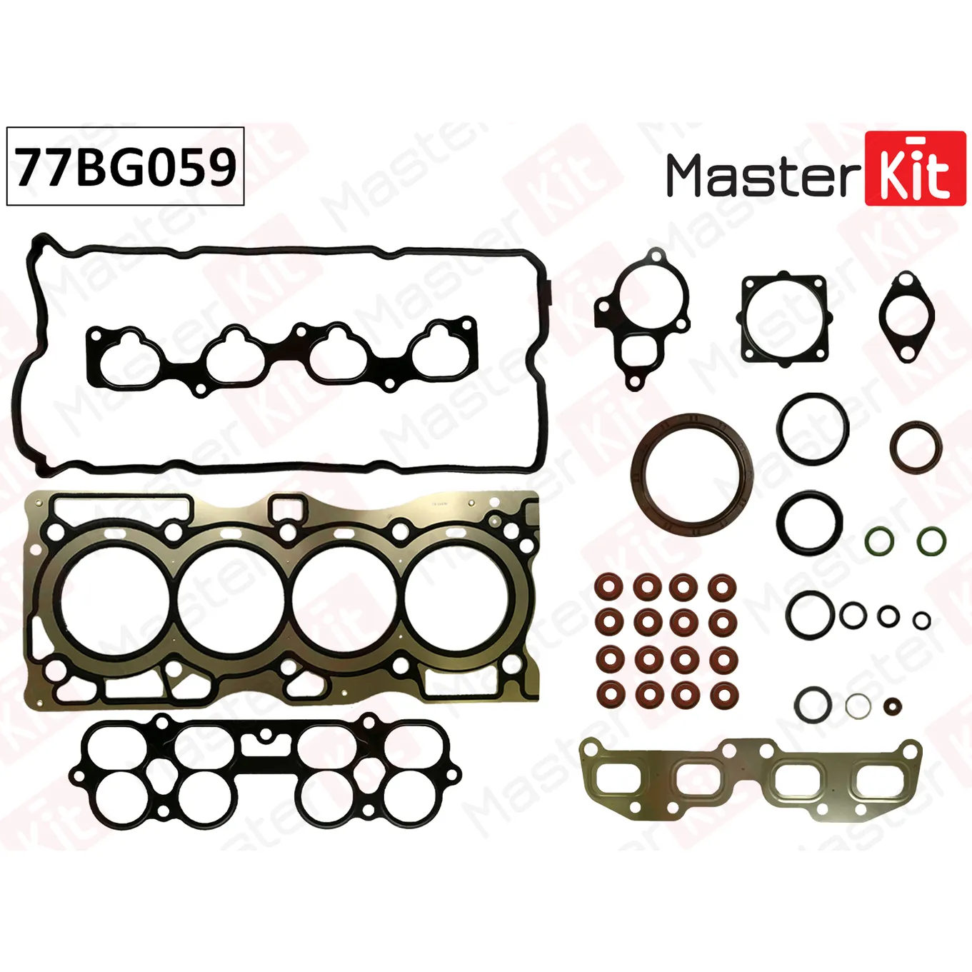 Полный комплект прокладок ДВС Nissan X-TRAIL(T30) QR25DE 01-13 MASTERKIT 77BG059
