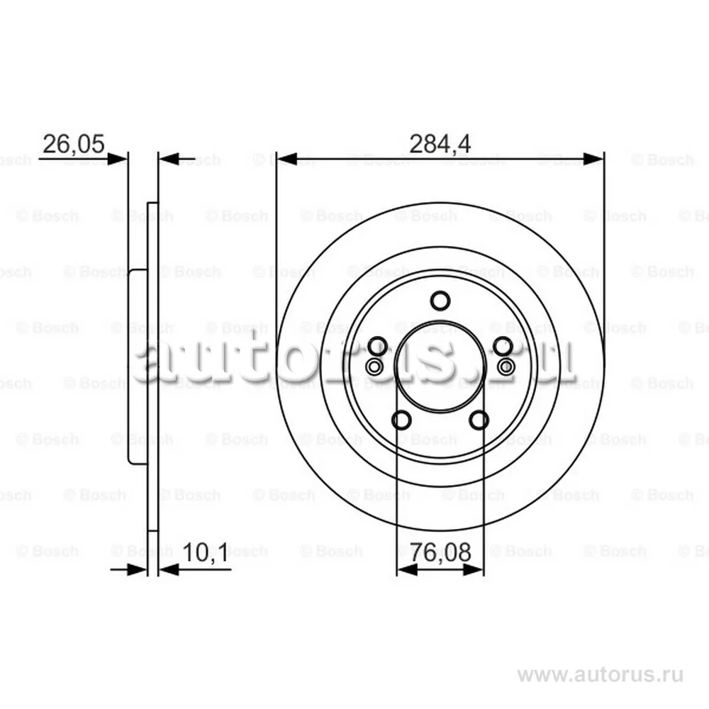 Диск тормозной задний BOSCH 0 986 479 A47