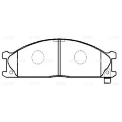 Тормозные колодки CTR CKN-107