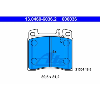 Колодки тормозные дисковые передн, MERCEDES-BENZ: S-CLASS 300 SE,SEL/S320 91-98