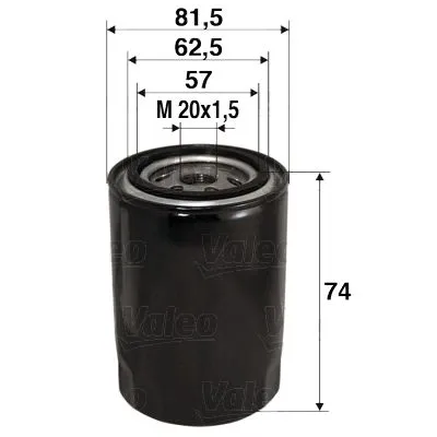 Фильтр масляный VALEO 586017