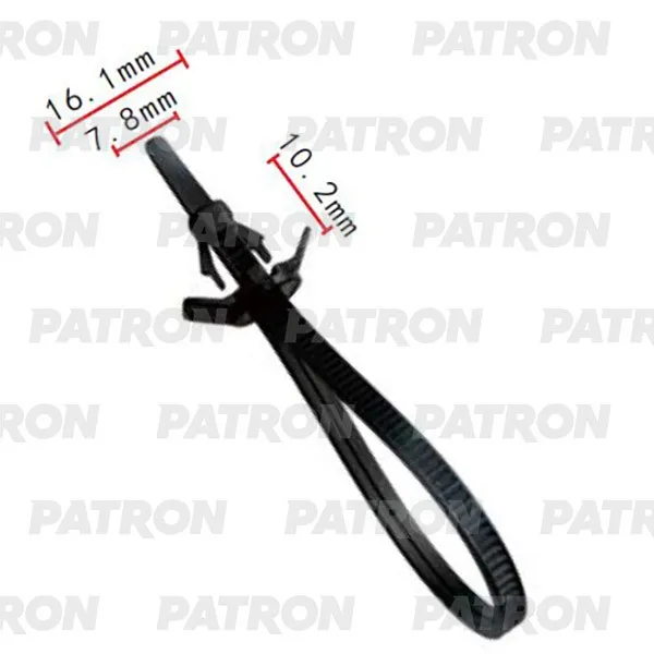 Клипса - хомут Mitsubishi Применяемость: Хомут проводки 3.1x130 PATRON P37-2080