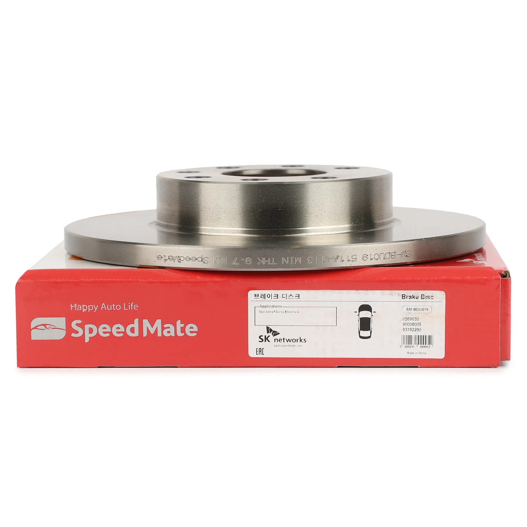 Диск тормозной передний OPEL ASTRA F,CORSA B,VECTRA A SPEEDMATE SM-BDU019