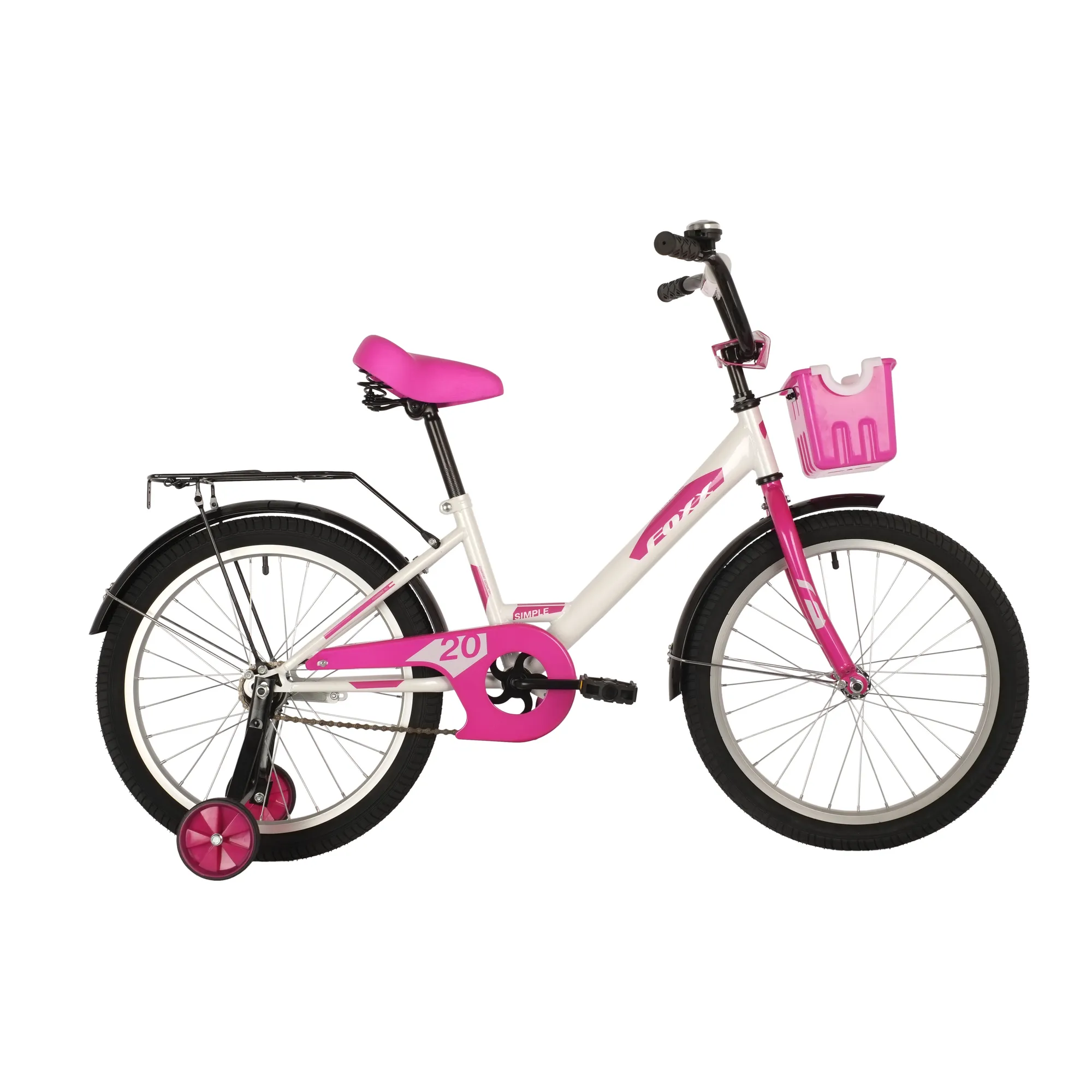 Велосипед 20 хардтейл FOXX SIMPLE (2021) количество скоростей 1 рама сталь 12 белый