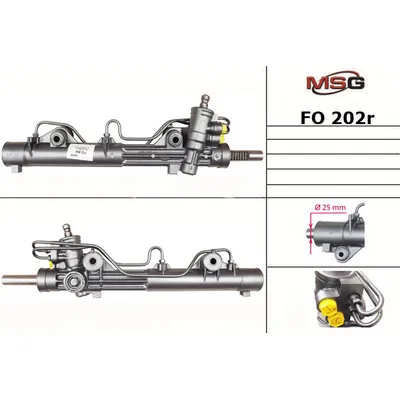Рулевая рейка с ГУР восстановленная FORD Courier 1989-1995,FORD Fiesta 1989-1996,FORD KA 1996-2008 MSG FO202R