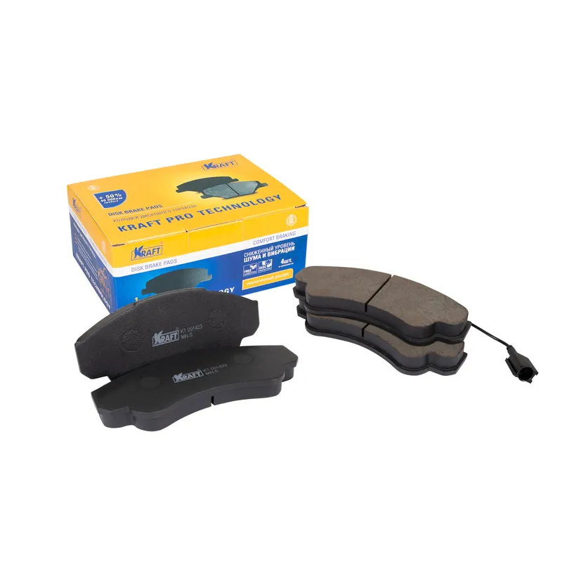 Колодки дисковые передние Citroen Jumper (94-)/Fiat Ducato (94-)/Peugeot Boxer (94-) 1.9-2.8 KRAFT KT091423
