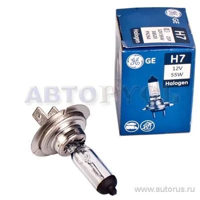 Лампа 12V H7 55W GE Lighting 1 шт. картон 58520/17123/35017