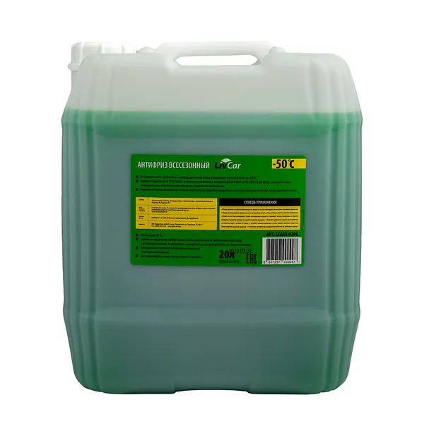 Антифриз LIVCAR Coolant G11 готовый -50 зеленый 20 л LCA50-020G