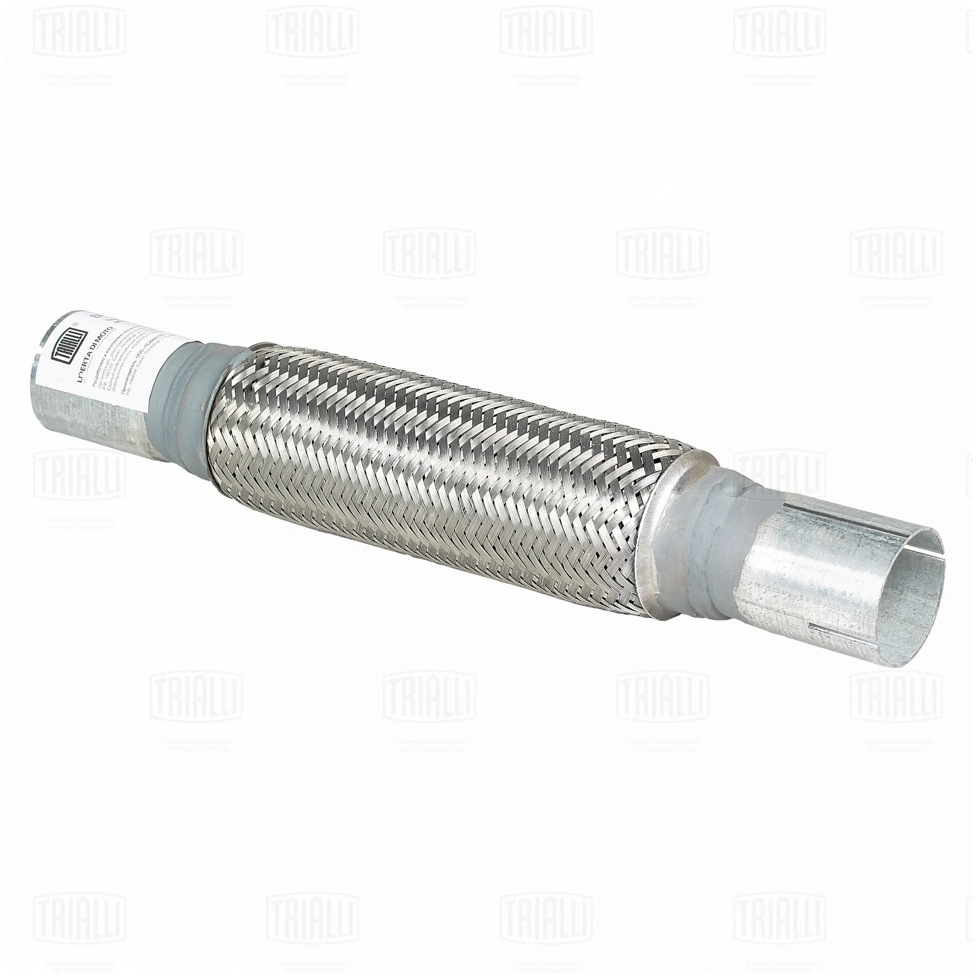 Переходник 50/50 L=400 под хомут с виброкомпенсатором 50х250 (нерж. алюм. сталь) TRIALLI EPC 5050-50250