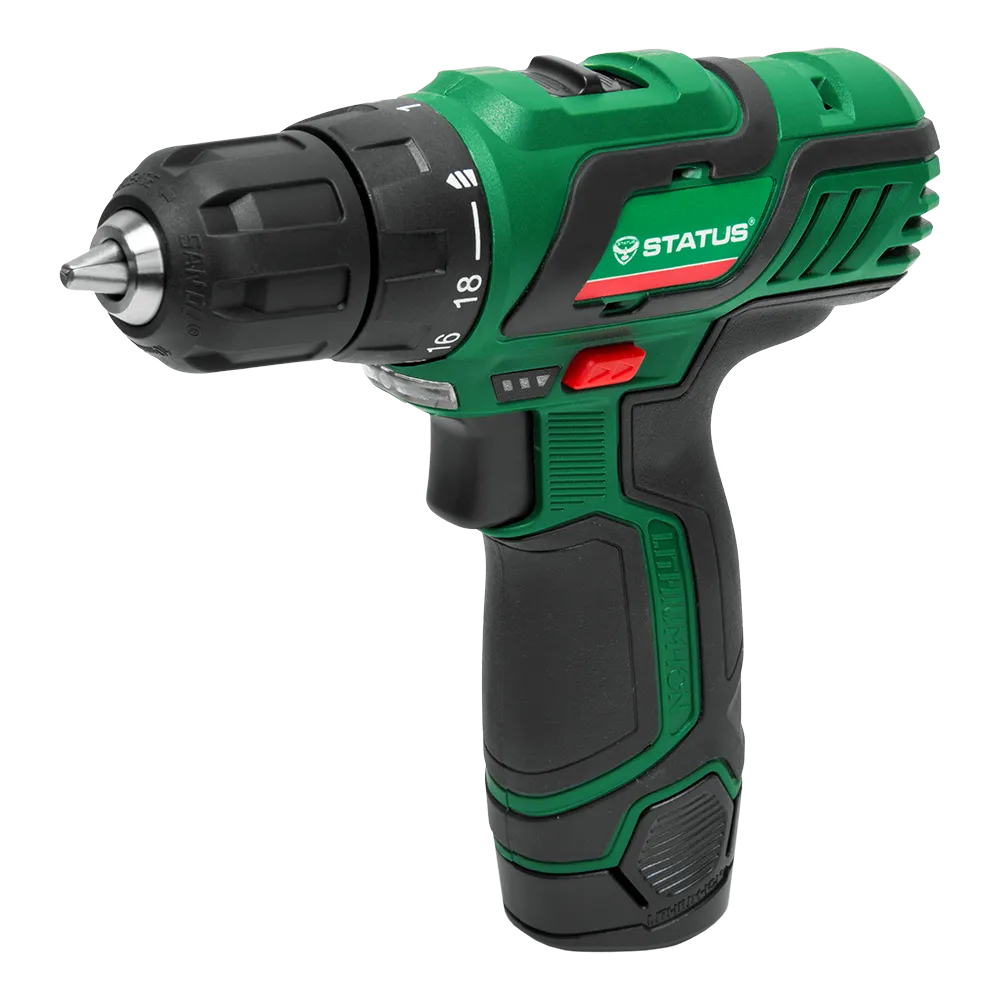 Дрель-шуруповерт аккумуляторная CT12-2Li 12 В. 1.3 А/ч. 2xLi-Ion STATUS 07124602