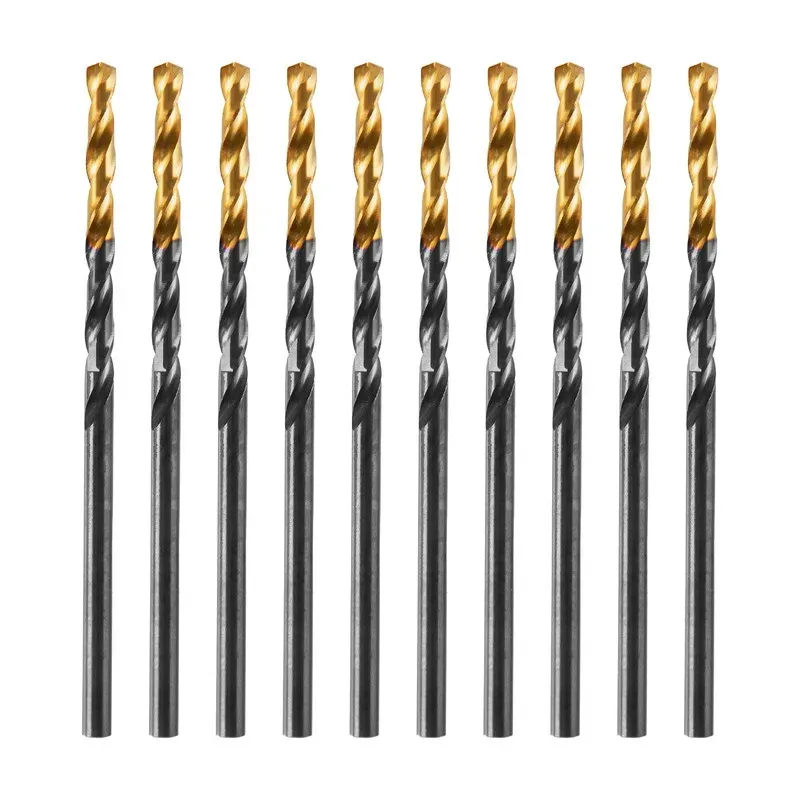 Сверло по металлу, 2,5 мм, HSS-Tin, Golden Tip, 10 шт. Denzel Denzel 717204