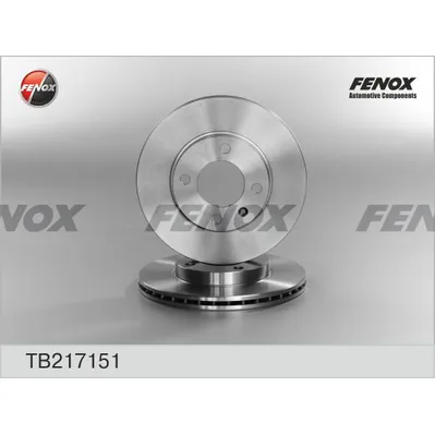 Диск тормозной AUDI 80 73-86, VW GOLF 82-97, JETTA 79-91, PASSAT FENOX TB217151