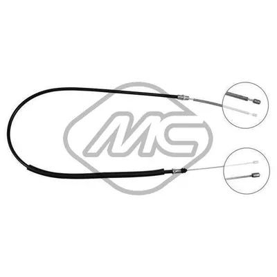 Трос ручника REN TRAFIC ALL 1/4-1/8-2/0-2/1DS DX-RH Metalcaucho 83043